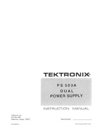 Tektronix ps503a  Tektronix ps503a.pdf