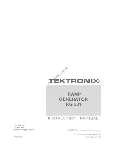 Tektronix rg501    Tektronix rg501  .pdf