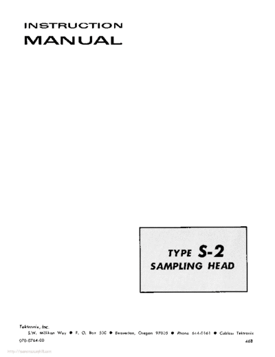 Tektronix s-2  Tektronix s-2.pdf