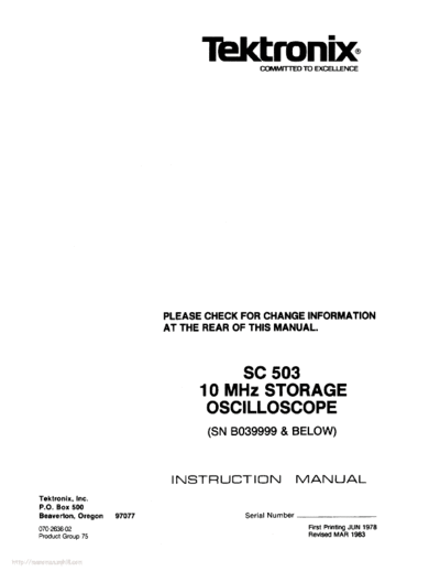 Tektronix sc503  Tektronix sc503.pdf