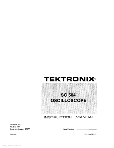 Tektronix sc504  Tektronix sc504.pdf