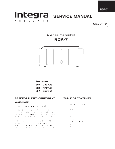 ONKYO onkyo integra rda-7 amplifier sm  ONKYO Audio Integra RDA-7 onkyo_integra_rda-7_amplifier_sm.pdf