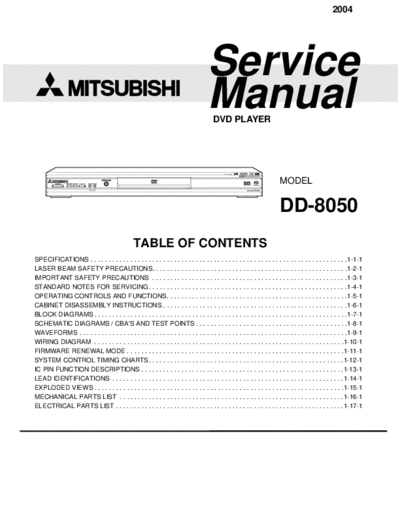 MITSUBISHI hfe mitsubishi dd-8050 service en  MITSUBISHI Audio DD-8050 hfe_mitsubishi_dd-8050_service_en.pdf