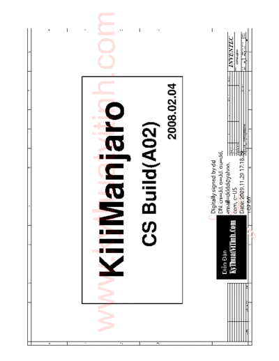 acer Acer Aspire 6920 (Inventec KiliManjaro) Laptop Schematics  acer Acer Aspire 6920 (Inventec KiliManjaro) Laptop Schematics.pdf