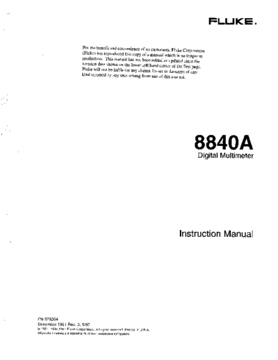 Fluke 8840A Instruction  Fluke 8840A FLUKE_8840A_Instruction.pdf
