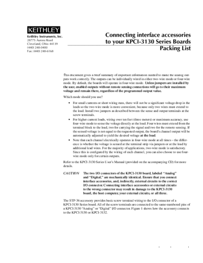 Keithley pa765a(Model KPCI3130)  Keithley KPCI pa765a(Model_KPCI3130).pdf