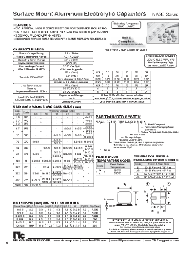 NIC NIC [smd] NASE Series  . Electronic Components Datasheets Passive components capacitors NIC NIC [smd] NASE Series.pdf