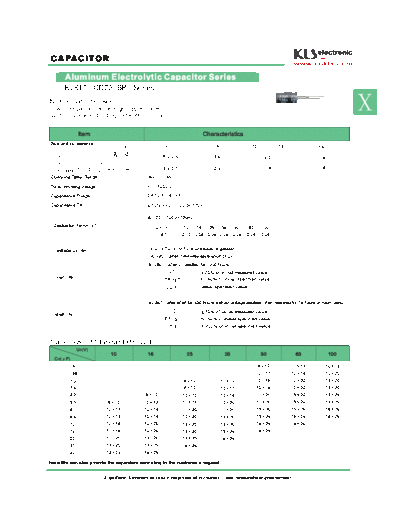 KLS 2012 [non-polar radial] BP Series  . Electronic Components Datasheets Passive components capacitors KLS KLS 2012 [non-polar radial] BP Series.pdf