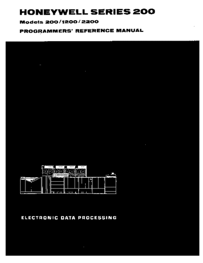 honeywell WP8593 Mod 200 1200 2200 pgmg Dec65  honeywell h200 WP8593_Mod_200_1200_2200_pgmg_Dec65.pdf