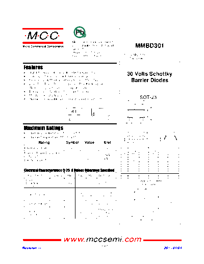 Keithley MMBD301(SOT-23)  Keithley 2001 ds MMBD301(SOT-23).pdf