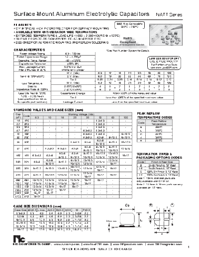 NIC NIC [smd] NATT Series  . Electronic Components Datasheets Passive components capacitors NIC NIC [smd] NATT Series.pdf