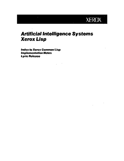 xerox 3133178 lyricImplIdx Jun87  xerox interlisp 3133178_lyricImplIdx_Jun87.pdf