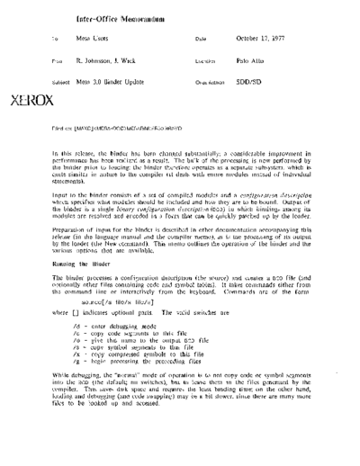 xerox 19771017 Mesa 3.0 Binder Update  xerox sdd memos_1977 19771017_Mesa_3.0_Binder_Update.pdf