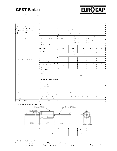 Eurocap [axial] GPST Series  . Electronic Components Datasheets Passive components capacitors Eurocap Eurocap [axial] GPST Series.pdf