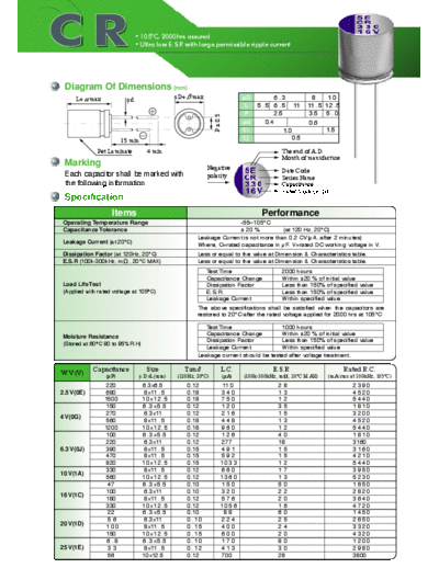 Evercon CP-CON [polymer thru-hole] CR Series  . Electronic Components Datasheets Passive components capacitors Evercon CP-CON [polymer thru-hole] CR Series.pdf