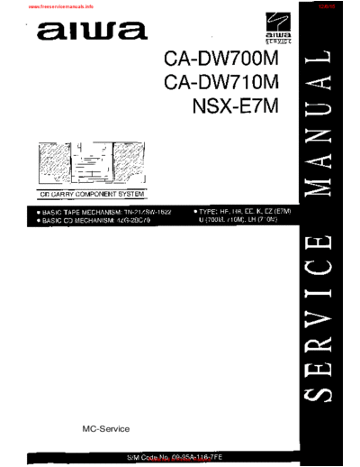 AIWA aiwa ca-dw700m ca-dw710m nsx-e7m sm  AIWA Audio CA-DW700M aiwa_ca-dw700m_ca-dw710m_nsx-e7m_sm.pdf