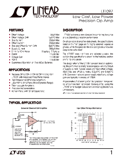 Fluke lt1097  Fluke 5x-2 datasheets lt1097.pdf