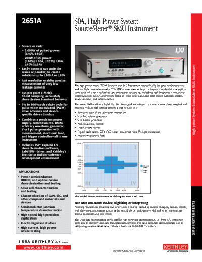 Keithley 2651A  Keithley 2651A 2651A.pdf