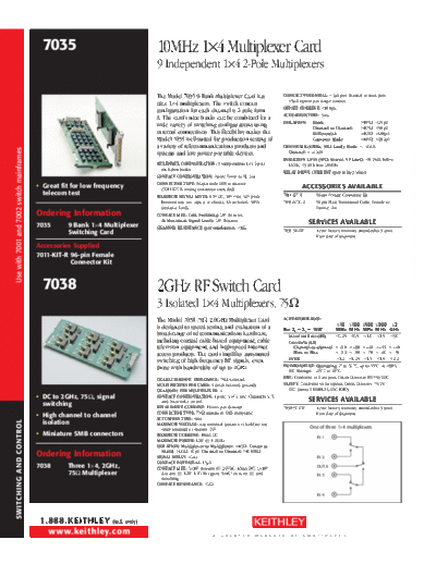 Keithley 7035-7038  Keithley 70xx 7035-7038.pdf