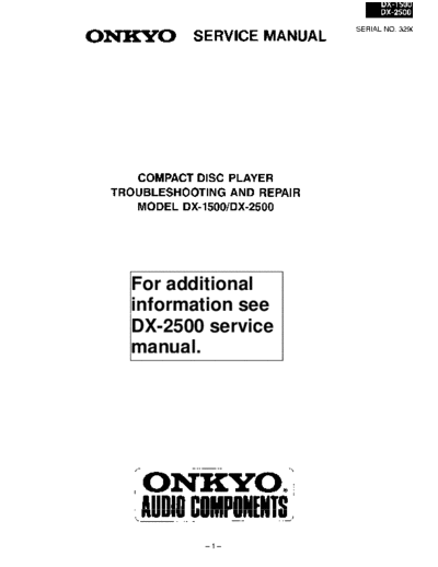 ONKYO hfe onkyo dx-1500 2500 trouble repair en  ONKYO Audio DX-1500 hfe_onkyo_dx-1500_2500_trouble_repair_en.pdf