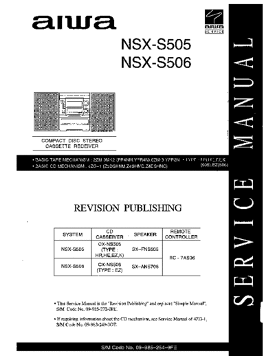 AIWA hfe   nsx-s505 s506 service en low res  AIWA Audio NSX-S505 hfe_aiwa_nsx-s505_s506_service_en_low_res.pdf