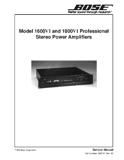 BOSE 1800 vi professional  amplifier  service manual 619  BOSE Audio Bose 1800 1800_vi_professional__amplifier__service_manual_619.pdf