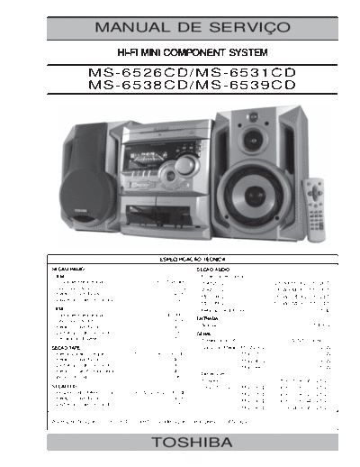 TOSHIBA hfe toshiba ms-6526cd 6531cd 6538cd 6539cd service pt  TOSHIBA Audio MS-6526CD hfe_toshiba_ms-6526cd_6531cd_6538cd_6539cd_service_pt.pdf
