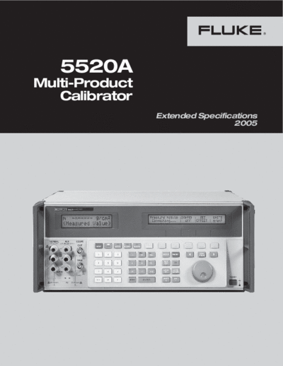 Fluke flu 5520a spec  Fluke 5520A flu_5520a_spec.pdf