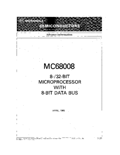 motorola 68008 Data Sheet Apr85  motorola 68000 68008_Data_Sheet_Apr85.pdf