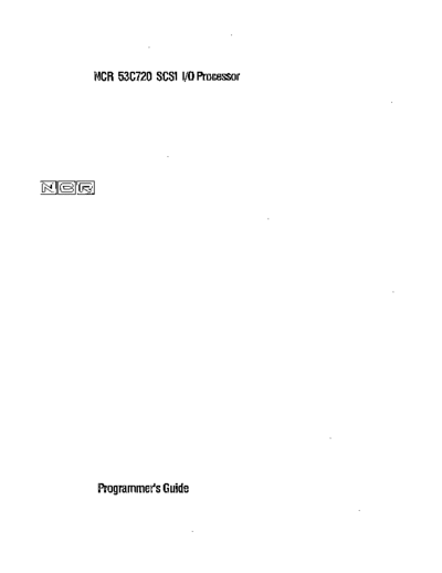 ncr NCR 53C720 SCSI IO Processor Jun91  ncr scsi NCR_53C720_SCSI_IO_Processor_Jun91.pdf