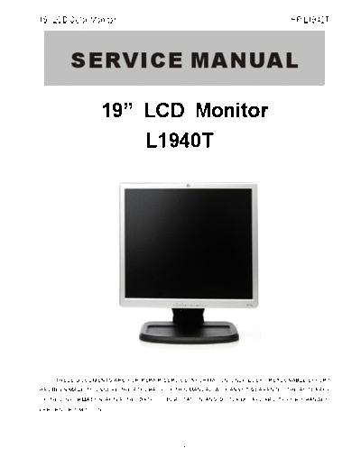 HP HP L1940T R2 [SM]  HP Monitor HP_L1940T_R2_[SM].pdf