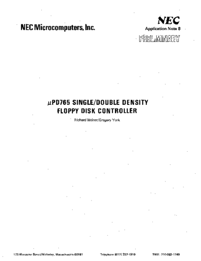 NEC uPD765 App Note Mar79  NEC _dataSheets uPD765_App_Note_Mar79.pdf