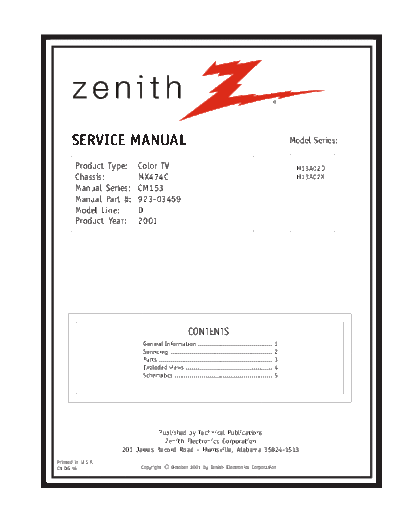 ZENITH ZENITH+H13A02+MX474C  ZENITH TV MX474C chassis ZENITH+H13A02+MX474C.pdf