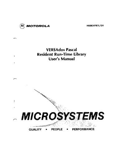 motorola M68KVPRTL D1 VERSAdosPascalRTL Sep85  motorola 68000 versados M68KVPRTL_D1_VERSAdosPascalRTL_Sep85.pdf