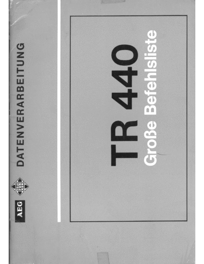 AEG RD441 InstructionSet Oct70  AEG tr440 RD441_InstructionSet_Oct70.pdf
