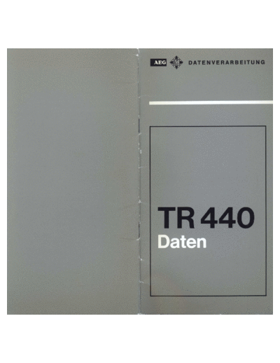 AEG TR440 Specifications May70  AEG tr440 TR440_Specifications_May70.pdf