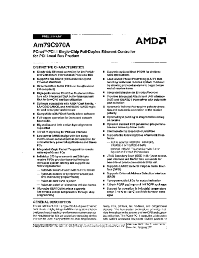 AMD 1997 79c970A PCnet PCI II  AMD _dataSheets 1997_79c970A_PCnet_PCI_II.pdf
