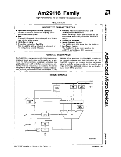 AMD 29116 dataSheet Mar86  AMD _dataSheets 29116_dataSheet_Mar86.pdf