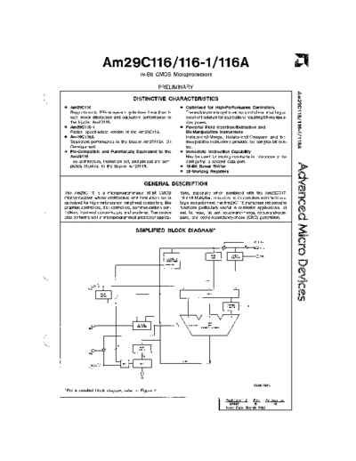 AMD 29C116 Mar87  AMD _dataSheets 29C116_Mar87.pdf