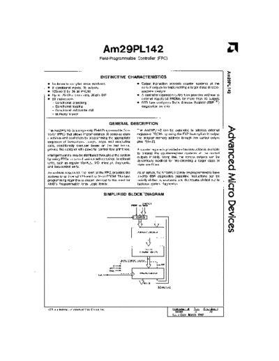 AMD 29PL142 Mar88  AMD _dataSheets 29PL142_Mar88.pdf