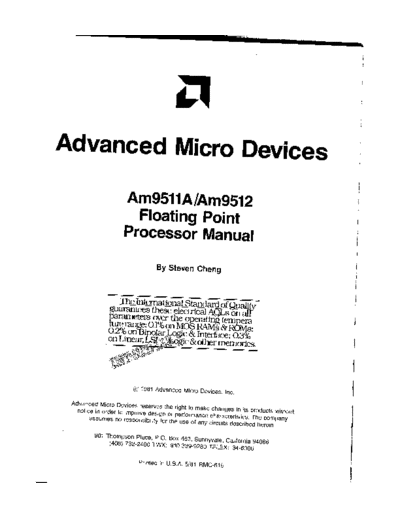 AMD Am9511A-9512FP Processor Manual  AMD _dataSheets Am9511A-9512FP_Processor_Manual.pdf