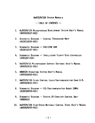 AMD AmSYS20 10A System Manuals TOC  AMD amsys29 AmSYS20_10A_System_Manuals_TOC.pdf