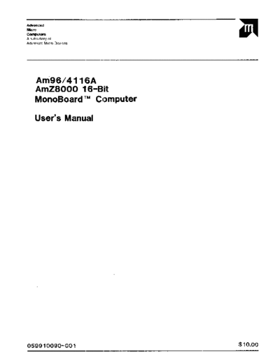 AMD 059910090rA 96-4116 Z8000  AMD multibus 059910090rA_96-4116_Z8000.pdf