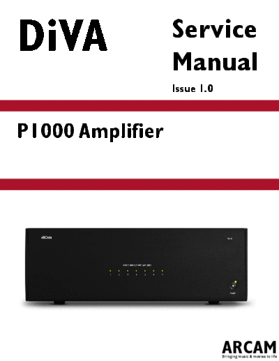 ARCAM hfe arcam diva p1000 service en  ARCAM DiVA P1000 hfe_arcam_diva_p1000_service_en.pdf