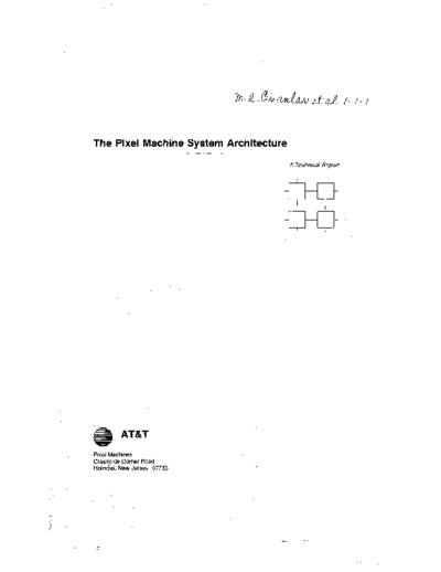 AT&T Pixel Machine System Architecture  AT&T pixel_machine Pixel_Machine_System_Architecture.pdf