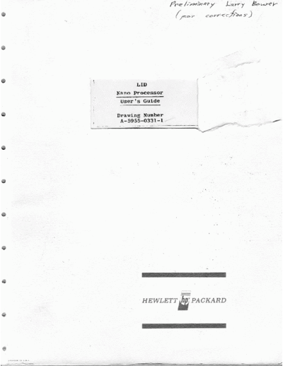 Agilent Nanoprocessor User Guide A-5955-0331-1 1975-11  Agilent 4262A Nanoprocessor_User_Guide_A-5955-0331-1 1975-11.pdf