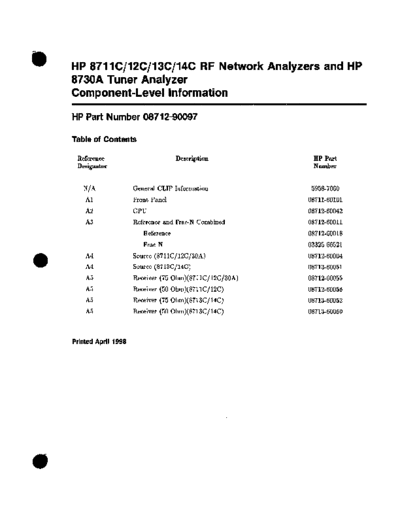 Agilent INDEX  Agilent 871X INDEX.pdf