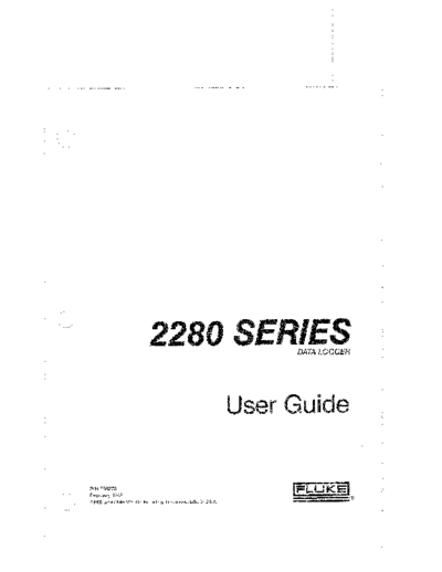 Fluke FLUKE 2280 Series User  Fluke 2280_2280A_2280B_2285B FLUKE 2280 Series User.pdf