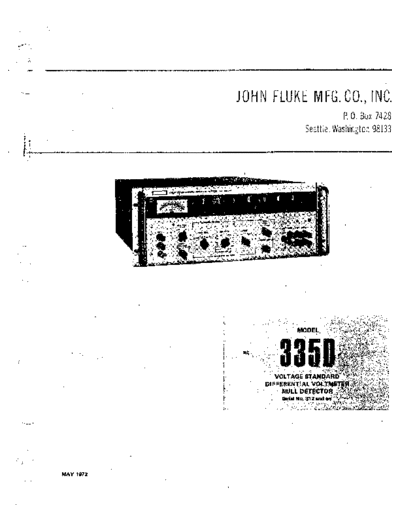 Fluke FLUKE 335D Instruction  Fluke 335D FLUKE 335D Instruction.pdf