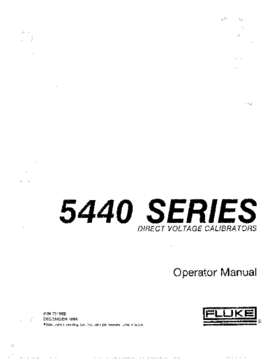 Fluke FLUKE 5440 Operations  Fluke 5440 FLUKE 5440 Operations.pdf